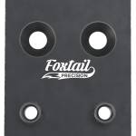 Foxtail Precision 100010 Adapter Plate Black Anodized Aluminum, Compatible w/Glock MOS, Holosun 407K/507K/EPS Carry Pattern Footprint Mount