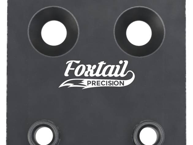 Foxtail Precision 100010 Adapter Plate  Black Anodized Aluminum, Compatible w/Glock MOS, Holosun 407K/507K/EPS Carry Pattern Footprint Mount