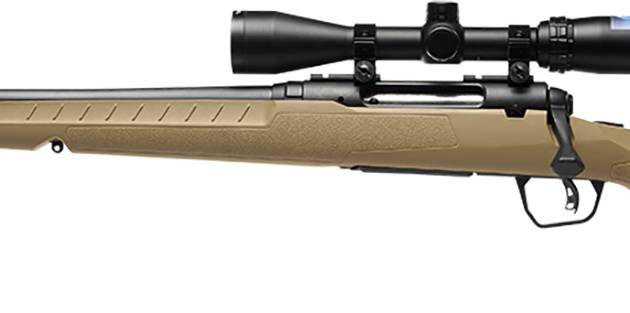Savage Arms 32194 Axis 2 XP Combo 22-250 Rem 4+1 22" Black Sporter Barrel, Black Carbon Steel Receiver Drilled & Tapped, Flat Dark Earth Fixed Synthetic Stock, Weaver 3-9x40mm Scope, Left Hand