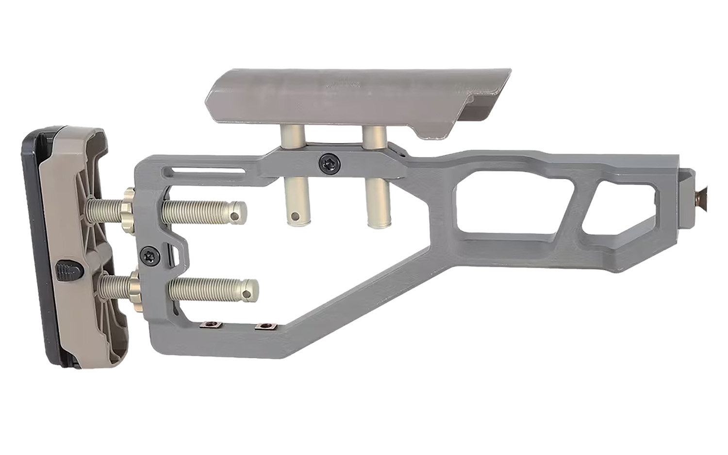 Q LLC ACCFIXSTOCKGRAY Stock Assembly Gray Fits AR-Platform