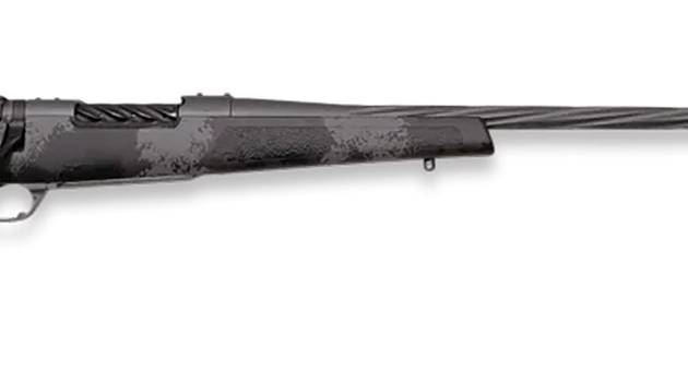 Weatherby MLW01N7M8RR4B Mark V Live Wild 7mm-08 Rem 4+1 24" Carbon Gray Cerakote Spiral Fluted Barrel Black/Gray Sponge Pattern/Polymer Stock