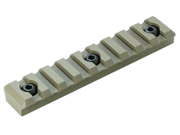 Timber Creek Outdoors M9SPRFDE M-LOK 9 Slot Picatinny Rail  FDE Aluminum Fits AR-Platform