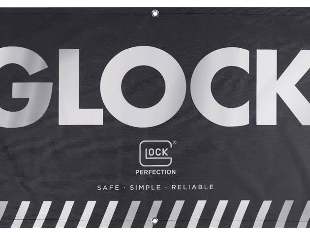 Glock AD02044 Fabric Banner  Black 4' x 2'