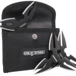 Cold Steel CSTH15STR3PK Throwing Stars Three 1.50" Black Oxide 420 Stainless Steel Blades Includes Sheath