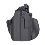 Safariland SOLIS12835A7C3412 Solis ALS OWB Black Fits Glock 19 Compatible w/ TLR 7 Light Left Hand
