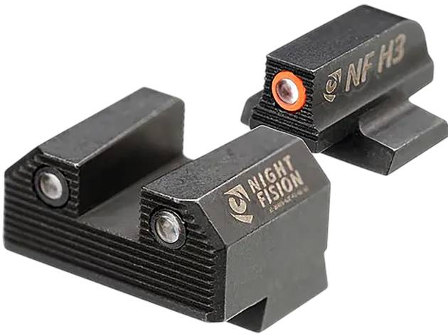 Night Fision CNK029187250OGZG Mete SF Stealth Orange Tritium Rear Black Frame Fits Canik