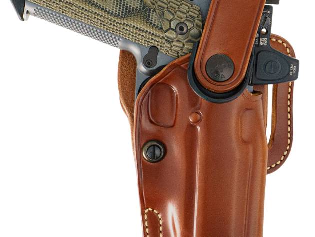 Galco APO212R APO Strongside/Crossdraw OWB Tan Steerhide Fits Kimber 1911 5" Right Hand