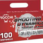 Fiocchi 12SDB188 Shooting Dynamics 12Gauge 2.75" 1 1/8oz 8Shot 100 Per Box/2 Case