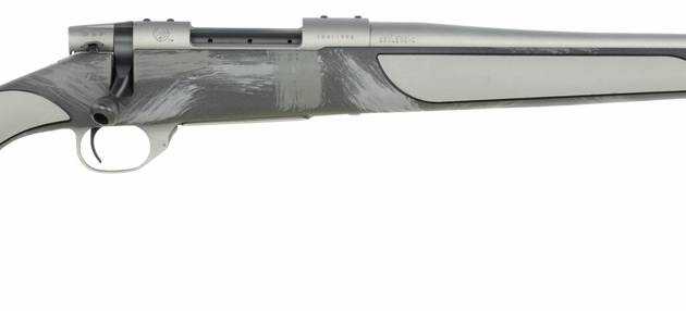 Weatherby VC38223RR4T Vanguard Shadow 223 Rem 5+1 24" Carbon Gray Cerakote Threaded Barrel, Carbon Gray Cerakote Steel Drilled & Tapped Receiver, Black w/Gray & White Accents Monte Carlo Stock