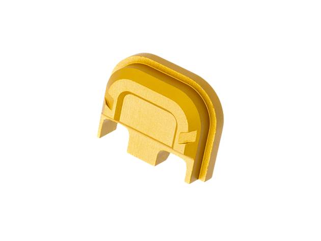 Tyrant CNC TDG5SPGLD Slide Cover Plate  Chevron Design Glock Gen5 Gold Aluminum