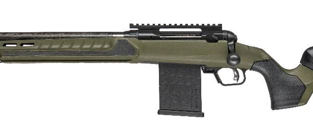 Savage Arms 32946 110 UltraLite Predator 300 Blackout 10+1 16.50" Carbon Fiber Barrel, Arca Rail Forend, Hunter Green AccuStock w/AccuFit V2 Synthetic Stock, Left Hand
