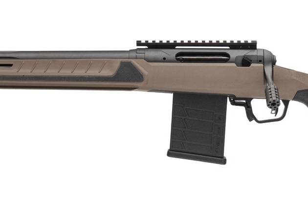 Savage Arms 32691 110 Core Tactical Full Size 300 AAC Blackout 10+1 16.50" Medium Heavy Fluted Barrel, Arca Rail Forend, Coyote Tan AccuStock w/AccuFit V2 Synthetic Stock, Left Hand