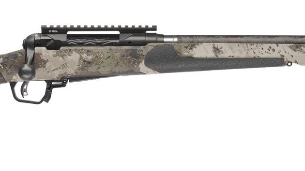 Savage Arms 32714 110 UltraLite Pro Full Size 300 WSM 3+1 20" Carbon Fiber Barrel, Savage Woodland Camo Accufit V2 Synthetic Stock, Right Hand