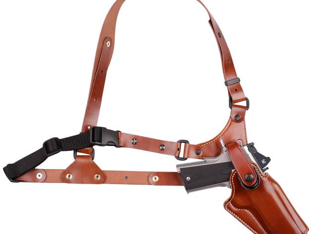 Galco GA186 Great Alaskan  Size Fits Chest Up To 54" Tan Leather Shoulder/Torso Strap Fits Ruger Alaskan Fits S&W N Frame Right Hand