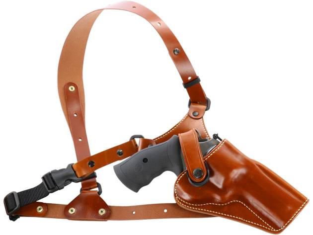 Galco GA194 Great Alaskan  Size Fits Chest Up To 54" Tan Leather Shoulder/Torso Strap Fits Ruger RedHawk Fits Ruger GP100 Right Hand