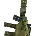 NcStar CVDLHOL2954G Drop Leg Leg Green PVC Fabric Leg Fits Full Size Semi-Auto Fits Compact Semi-Auto Right Hand