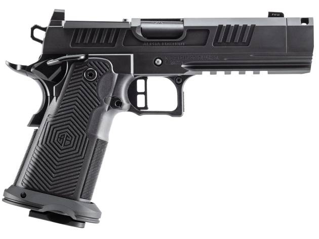 Alpha Foxtrot AA39X4CIG-XDBK13 AF1911 Romulus 45 ACP 13+1 4.25" Black DLC Stainless Steel Threaded Compensated Barrel, Optic Ready/Serrated Slide & Frame w/Beavertail & Picatinny Rail, RMR/RMSc Footpr