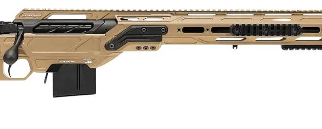 Cadex Inc CDXMCKRKN6524BR20I2B1N CDX-MC Kraken 6.5 Creedmoor 10+1 24" Black DLC Match Grade Threaded Barrel, Hybrid Tan Receiver w/Picatinny Rail, M-LOK Handguard, Hybrid Tan Adjustable Folding Buttst