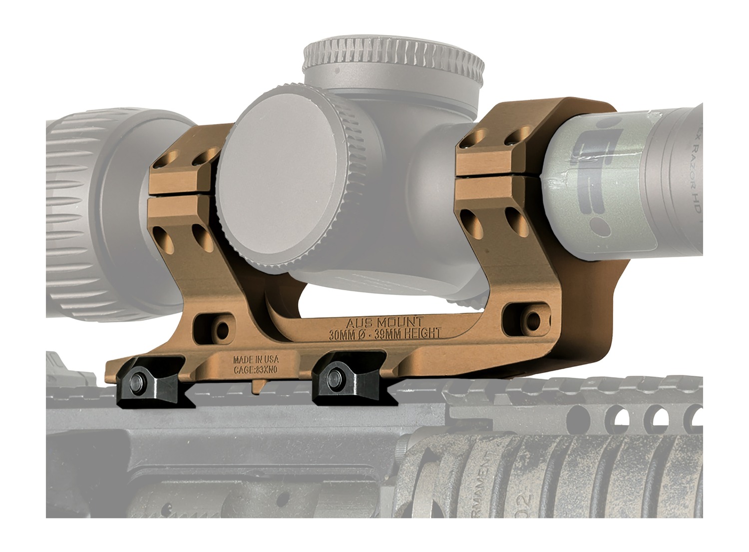 REPTILIA 100122 AUS 30MM OPTIC MOUNT 1.54" FDE