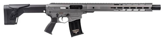 Panzer Arms PAAR12GLF AR12 G5 Semi-Auto 5+1 18.50" Gray Cerakote Aluminum/Polymer Receiver w/Picatinny Rail, M-LOK Handguards, Black Synthetic Stock
