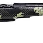 Fierce Firearms ROGSCMX25CM20BF Carbon Mini Rogue XP 25 Creedmoor 3+1 20" Carbon Fiber Match Grade Barrel, Black DLC Stainless Steel Drilled & Tapped Receiver, Forest Camo Push Button Adj Cheek Piece