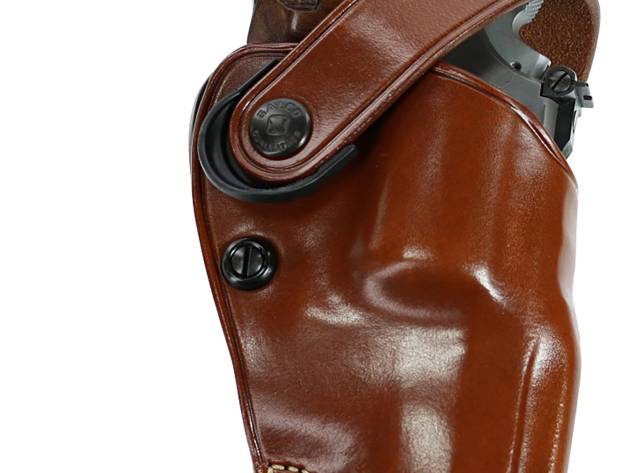 Galco DAO106 DAO  OWB Tan Leather Belt Slide Fits S&W L Frame Fits 6" Barrel Right Hand