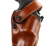 Galco DAO186 DAO OWB Tan Leather Belt Slide Fits Ruger Alaskan Right Hand
