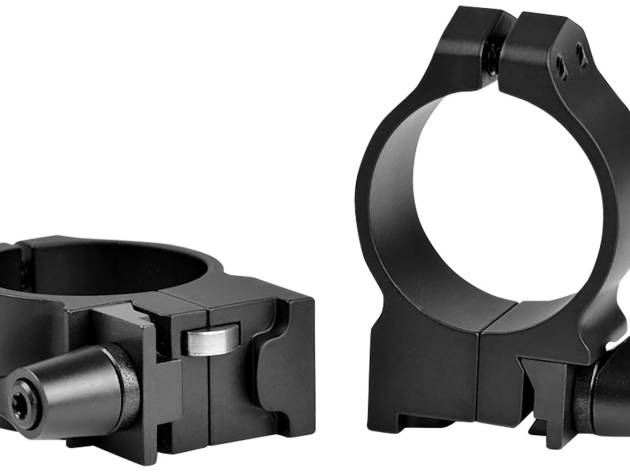 Warne 14RLM Maxima  Matte Black Steel 30mm Tube Medium 0 MOA, Fits Ruger No.1/Mini 14/Blackhawk