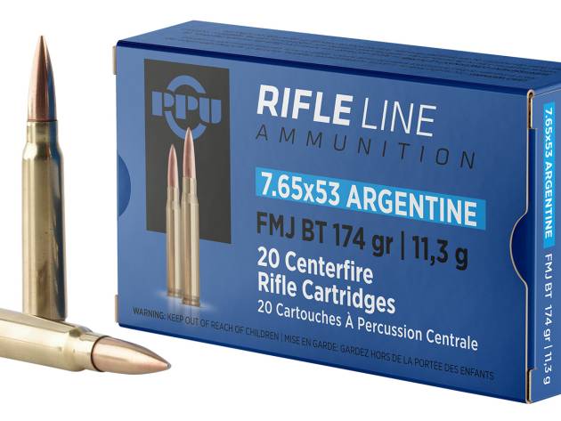 PPU PP7AF Metric Rifle  7.65x53mmArgentine 174gr Full Metal Jacket Boat Tail 20 Per Box/10 Case