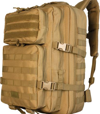 RED ROCK LARGE ASSAULT PACK - COYOTE W/ WEBBING
