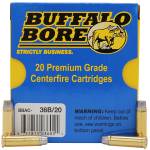 Buffalo Bore Ammunition 36B20 Heavy Strictly Business 32H&R Mag +P 130gr Hard Cast 20 Per Box/12 Case