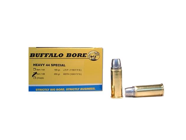 Buffalo Bore Ammunition 14B20 Heavy Strictly Business 44S&W Spl 255gr Hard Cast Semi Wadcutter 20 Per Box/12 Case