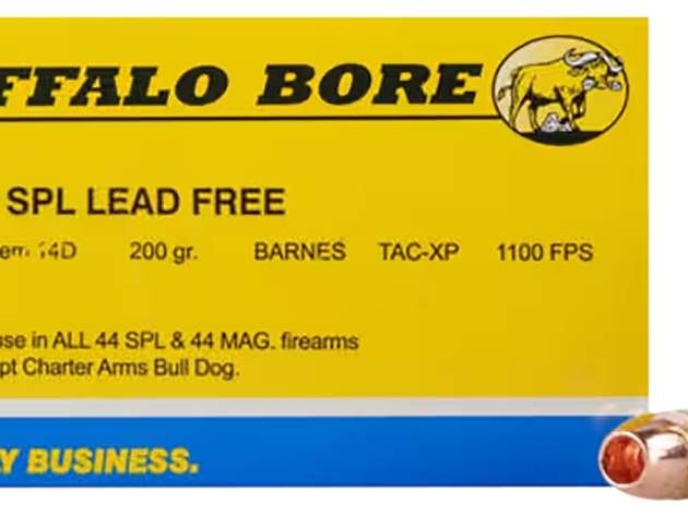 Buffalo Bore Ammunition 14D20 Buffalo-Barnes Strictly Business 44S&W Spl 200gr Barnes TAC-XP Lead Free 20 Per Box/12 Case