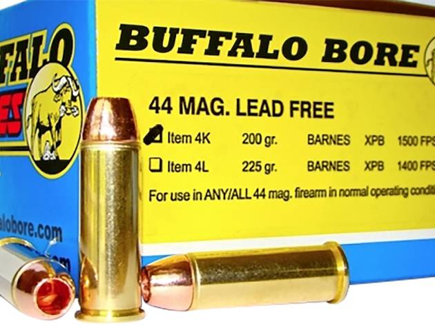 Buffalo Bore Ammunition 4K20 Buffalo-Barnes Strictly Business 44Rem Mag 200gr Barnes VOR-TX XPB Lead Free 20 Per Box/12 Case