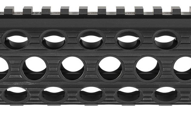 Troy Ind STRXAL190BT01 Alpha Rail  Aluminum Black Anodized 9" for AR-15, M16