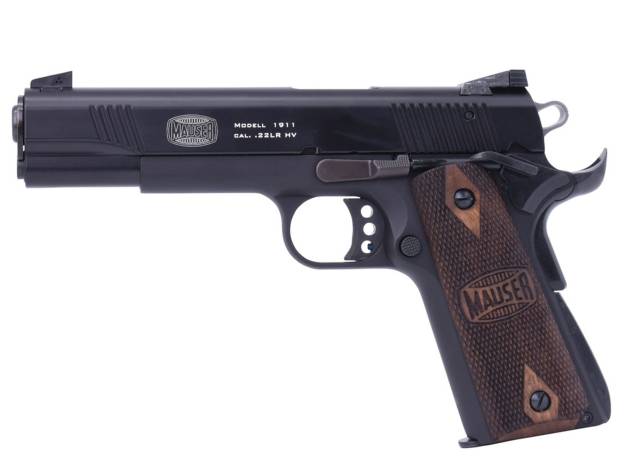 BLG MAUSER 1911 22LR 5 BLK WALNUT GRIPS 15RD