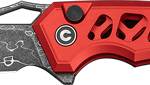 CIVIVI KNIFE ANAAKI 2.98" - SKELETONIZED RED DAMASCUS
