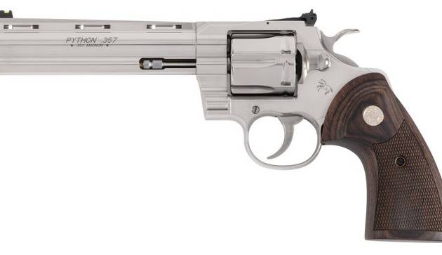 CLT TARGET PYTHON 357MAG 6 SS WALNUT GRIPS 6RD