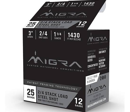 MIGRA STAXD STEEL 12GA 3 1.25OZ #2-4 25/10
