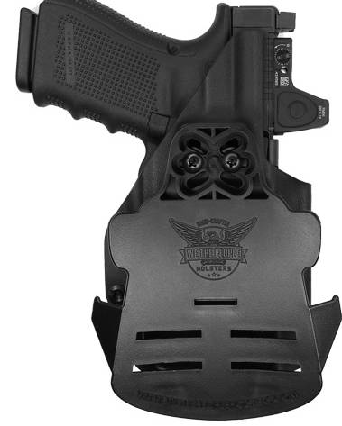 WE THE PEOPLE HOLSTER OWB RH - FOR GLOCK 19/19X MOS OPTIC BLK
