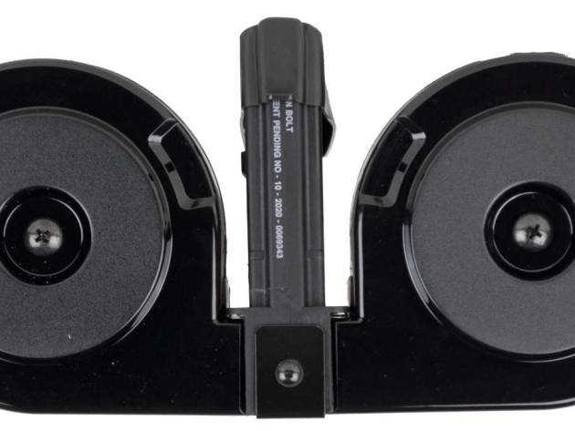 RWB DRUM AR-15 5.56 BLK WITH BLACK COVER 100RD