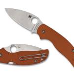 SPYDERCO SAGE 5 BRNT G-10 3" ORG