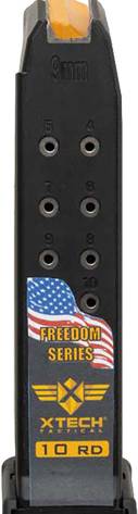 XTECH TACTICAL MAGAZINE FOR - GLOCK 19 10RD FREEDOM SERIES