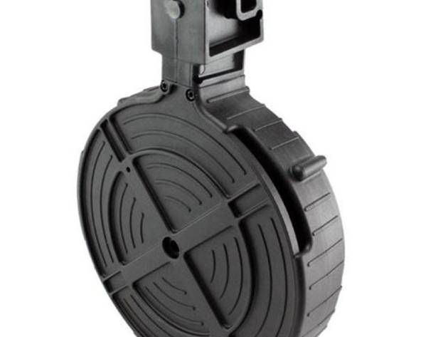 ATI German Sports Rotary Rifle Magazine Drum Ruger 10/22 .22 LR Black Polymer 110/rd