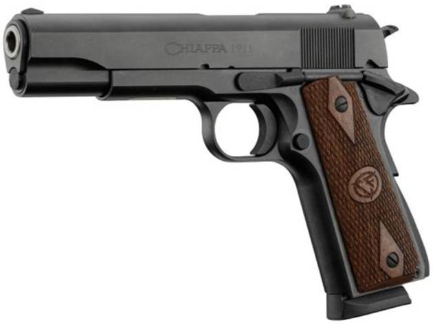 Chiappa 1911 Field Handgun .45 ACP 8rd Magazine 5" Barrel Black with Walnut Grip