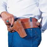 DeSantis Doc Holliday Cross Draw Holster for Colt SAA 3.5" Tan RH