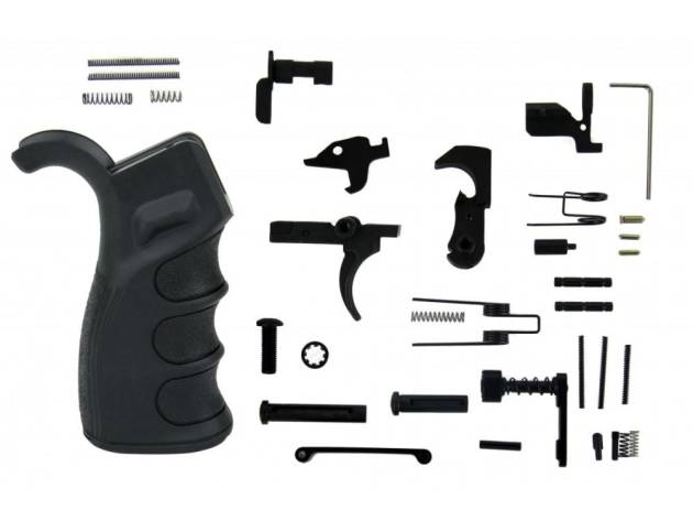 TacFire AR-10 Lower Parts Kit - Black