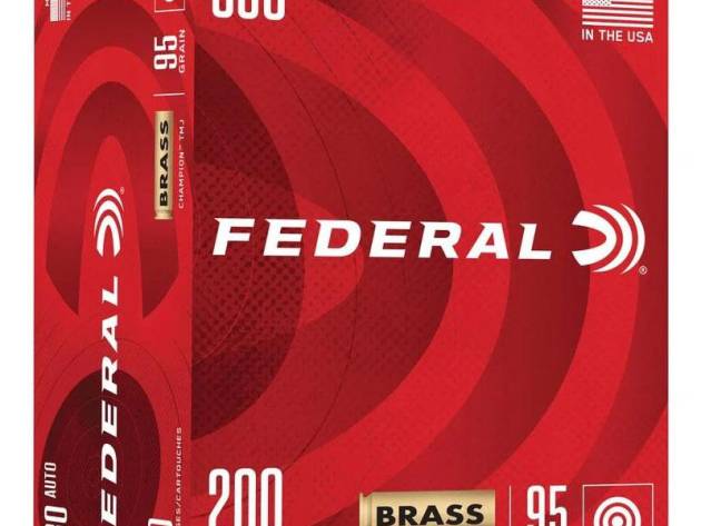 Federal Champion Training Handgun Ammunition 380 Auto 95gr FMJ 980 fps 200/ct