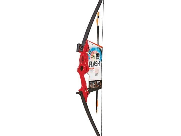 Bear Archery Traditional Youth Bow Flash 18lb Ambidextrous Red