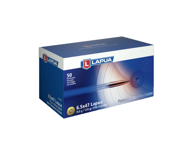 Lapua Rifle HPBT Ammo 6.5x47 139gr 2690 fps 50/ct